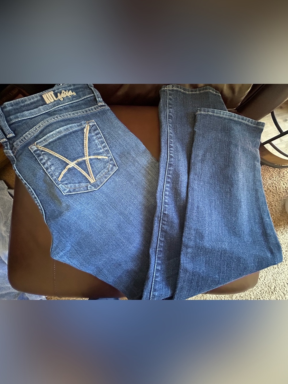 Kut from the Kloth Catherine Boyfriend  Dark Blue Bootcut Jeans